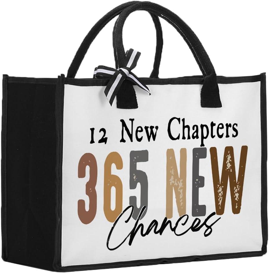 Christmas Tote Bag for Women Canvas Bags for Her Christmas (New Chapters)