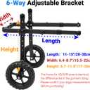 Adjustable Small Dog Wheelchair for Back Legs, Upgraded 5.5in Textured Wheel, Disabled Pets, Leg Brace, Mobility Aid for Small Pets, Hind Limb Rehabilitation, Older, Disabled (SChest 13.4-17.7in)