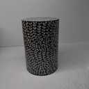 Side Table, Coloured Shell + MDF Board Living Room Decorative Coffee Table, Small Bedroom Tray Table Top Bedside Table(Color:E)