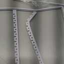 Hanging Jewelry Organizer and Storage, 5-Tier White Earring Necklace Holder Jewelry Display Organizer Stand Rack, Wall Mounted for Earrings Necklaces Bracelets and Rings, White