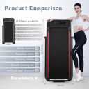 Sperax Treadmill-Walking Pad-Under Desk Treadmill-3 in 1 Folding Treadmill-Treadmills for Home-Black Red