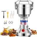 Moongiantgo 500g Grain Grinder Mill Electric Spice Grinder 2500W High-speed Grinding Machine 50-300 Mesh Stainless Steel 110V Pulverizer Dry Grinder (Timer Switch)