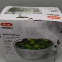 OXO Good Grips Salad Spinner | Lettuce Spinner | Fruit Washer | Fruit Washing Bowl with Strainer | Vegetable Cleaner | Salad Cleaner | Lettuce Washer | 6.22 Quart Capacity (White)