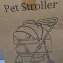 Pet Stroller for Small Dogs and Cats with 4 Wheels, 3 in 1 Foldable Dog Stroller with Detachable Carrier, Breathable Mesh, Storage Basket & Cup Holder, Up to 33 lbs