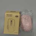 TECKNET Wireless Mouse, 2.4G Ergonomic Optical Mouse, Computer Mouse for Laptop, PC, Computer, Chromebook, Notebook, 6 Buttons, 24 Months Battery Life, 2600 DPI, 5 Adjustment Levels - Pink