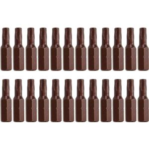 T25 5 Points Star Torx Screwdriver Bit Set Magnetic Torx Head Screw Driver Bits 1/4" Hex Shank -24pcs