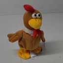 Hopearl Talking Chicken Repeats What You Say Walking Chick Electric Interactive Animated Toy Speaking Plush Buddy Gifts for Toddlers Birthday, 9''
