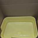 Extra Large Cat Litter Box with High Sides,Cats Boxes for Indoor Cats,Cat Litter Pan for Kitty,Litter Box with Low Entry,Easy to Clean,Anti-Splashing,23.6" x15.7" x5.9" (Yellow)
