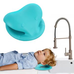 Hair Washing Station for Kids,7.3 x 6.9 in Ergonomic Kids Hair Washing Station,Sink Hair Washing Neck Pillow for Wash Time,Portable Hair Wash Basin for Children on Bathtub,On Floor,or SinkGreen
