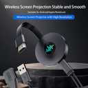 5G Miracast Dongle, 4K Wireless HDMI Display Dongle Adapter, Screen Mirroring for i-Pad, i-Phone, Android, Tablet, Laptop, Window to HDTV/ Monitor/ Projector, Compatible DLNA, Miracast, AirPlay