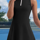 Tennis Dress for Women, Tennis Golf Dresses with Built in Shorts and Pockets for Sleeveless Workout Athletic Dresses, XS