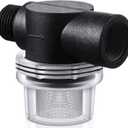 Mudder Water Pump Strainer Filter, RV Replacement 1/2 Inch Twist-On Pipe Strainer Compatible with WFCO or Shurflo Pumps