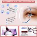SIGVAN Progressive Multifocus Reading Glasses for Women Men Blue Light Blocking Spring Hinge Computer Multifocal Readers