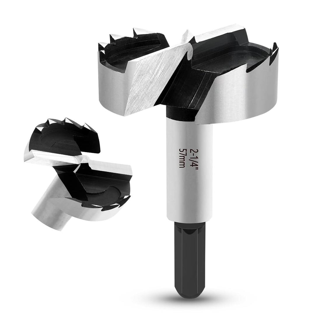 2-1/4 Inch Forstner Bit for Wood,2-1/4" Forstner Drill Bit for Woodworking, Wood Drill Bit Woodworking Hinge Cutter Tool for Woods Plywood Plastic