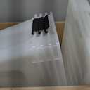 IRIS USA 32 Qt Stackable Plastic Storage Bins with Lids, 4 Pack - BPA-Free, Made in USA - Discreet Organizing Solution, Latches, Durable Nestable Containers, Secure Pull Handle - Pearl