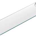 Moen DN7790CH Lounge 24-Inch Wide x 5-Inch Deep Decorative Glass Bathroom Vanity Shelf, Chrome, 24 Inches X 5.5 Inches X 3.2 Inches