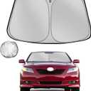 Windshield Sun Shade for 2007-2011 Toyota Camry Foldable Sun Sunshade for Car Front Window Blocks UV Rays and Heat Automotive Interior Protector Custom Fit Accessories