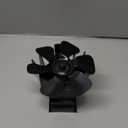 HIDALIFE Wood Stove Fan Magnetically Flue Pipe Mounted, Heat Powered 6 Blades Fan, Non Electric, Silent Thermal for Gas Wood Burner Tent Stove Accessories