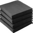 coolboss Outdoor Chair Cushions Set of 4, Outdoor Cushions for Patio Furniture, Water Resistant Chair Cushions for Outdoor Furniture Square Corner Patio Cushions with Non-Slip Ties, 18.5"x16"x3, Grey