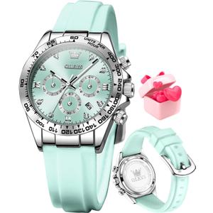 OLEVS Women Watch Fashion Rose Gold Diamond Analog Quartz Female Watches for Women Luxury Dress Ladies Stainless Steel Waterproof Date Wristwatches