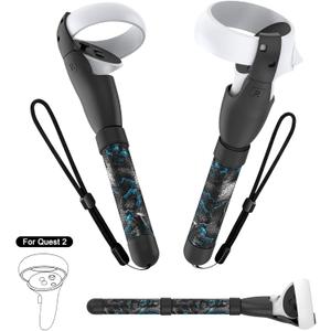 Handle Attachments UG Edition Compatible with Meta Quest 2, VR Controller Accessories for Oculus Quest 2, Gorilla Tag Game Long Arms Sticks, Beat Saber Handle Extensions Grips (Phantom)