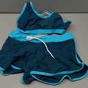 Wenly zeng Womens Sport Two Piece Swimsuits Racerback Tops Boyshort Bottom XS