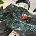 VaryPaper 32"x354" Black Green Marble Peel and Stick Wallpaper Marble Contact Paper for Countertops Waterproof Counter Top Vinyl Wrap Removable Self Adhesive Granite Wall Paper for Kitchen Bathroom