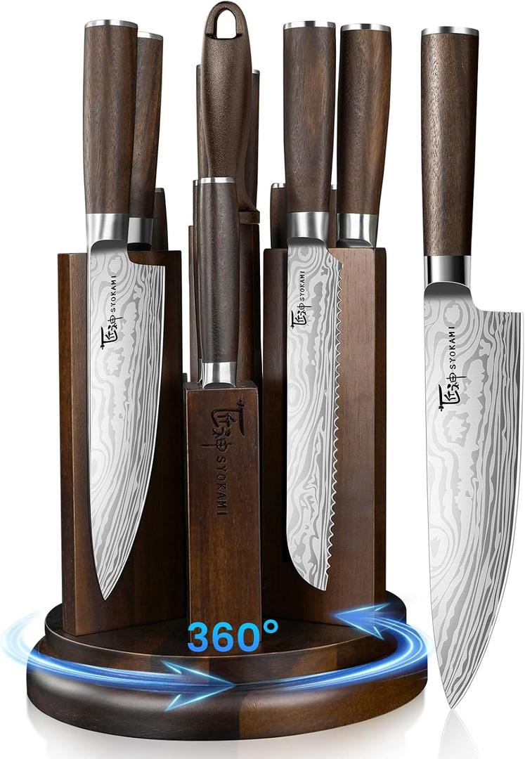 14-Piece Kitchen Knife Set with Magnetic Block, New for 2026