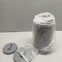 Nesting Canisters Sets for the Kitchen, Set of 4 Airtight White Farmhouse Canister Jars with Removable Chalkboard Labels and Marker, for Flour Sugar Coffee Tea Storage