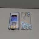 i-Blason Samsung Galaxy S22 Ultra 5G Case (2022) Case with Built in Screen Protector, Cosmo Series Glitter Pattern Slim Full Body Protection 360 Shockproof Blue Butterfly