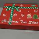 60 Inch Christmas Tree Skirt - Vonhen Large Snowy White Faur Fur Tree Skirt for Merry Christmas Party Christmas Tree Decorations White Plush Silver Sequin Snowflake