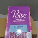 Poise Ultra Thin Incontinence & Postpartum Pads with Wings for Bladder Leaks, 5 Drop Maximum Absorbency, Long Length, 60 Count