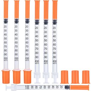 2 x For Lab and Kitchen Use 1 mL/cc U-100, 30G 5/16 Inch (8mm), Pack of 100