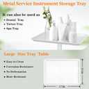Salon Tray, Salon Rolling Tray with Adjustable Height, Salon Tray on Wheels, Salon Color Tray Ideal Use As Tattoo Tray, Medical Tray and Dental Tray
