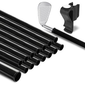 Golf Bag Tubes Set of 14 (1.25'') + 1 (1.5'') for Fat Putter Grip, Club Protection Sleeves, Dividers & Organizer, Travel Accessory for Golf Bag Separation and Organization with Putter Clip, 34"