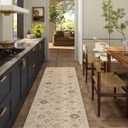 Machine Washable Hallway Runner Rug: 2'x6' Kitchen Rugs Stain Resistant Non Slip Low Pile Soft Carpet Runners for Hallways Indoor Entryway Kitchen Beside Bedroom Bathroom Farmhouse