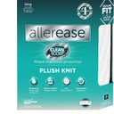AllerEase CleanBoost Plush Knit Soft Waterproof Mattress Protector King Size Allergen Barrier Temperature Balancing Machine Washable Mattress Cover with Elastic Anchor Bands Mattress Cover (White)