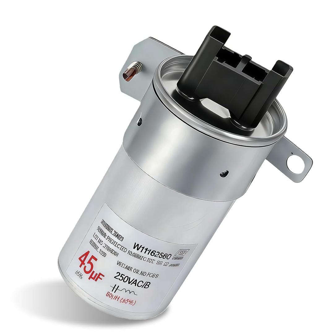 W11162561 W11428524 Motor Run Capacitor Compatible with Whirlpool Washer Capacitor, Fit for Kenmore Maytag Crosley Amana Gasket, Replaces W10866238 W11175257