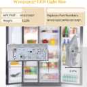 Cooouds| W10515057 Freezer Light Compatible with Whirlpool freezer light bulb replacement, Wrs325fdam02 freezer light Replacement,W10515057 Lights Fit for Whirlpool, Kenmore, Maytag, KitchenAid