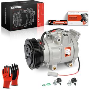 A-Premium Air Conditioner AC Compressor with Clutch Compatible with Mazda 3 2.0L 2010-2013, 3 Sport 2.0L 2010-2013, with HCC-HS18N Compressor, 5 Grooves (Not 6 Grooves)