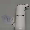 Automatic Foaming Soap Dispenser Touchless, USB Rechargeable Smart Hand Soap Dispenser, 6-Level Adjustable, 12.8oz/380mL Wall Mounted for Bathroom Kitchen Dish Soap (White)