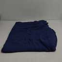 DANGTOP Cooling Blankets for Hot Sleepers, 100% Rayon Absorbs Body Heat to Keep Cool on Warm Night, Ultra-Cool Lightweight Blanket(90x90 inches, Navy Blue)