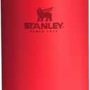 Stanley Adventure-To-Go Vacuum Bottle 1.1 qt | Wide Mouth with Leakproof Cup Lid | Keep Drinks Hot or Cold | Packable for Travel | Insulated Stainless Steel Thermal Bottle | BPA-Free | Chili Red