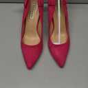 Zzheels Women's 3.74" Bow Pumps Pointed Toe Triangle Heel Pump Wedding Shoes (9.5)