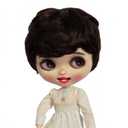 Only one wig is suitable for dolls with a head size of 10 inches Short curly Wigs (Dark Brown)