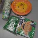 Blue Panda Animal Party Supplies - Serves 24 - Includes Plates, Knives, Spoons, Forks, Cups and Napkins. Perfect Party Pack for Kids Themed Birhtday Parties and Baby Showers, Zoo Animal Pattern