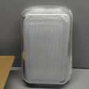 8-Piece Deep Glass Baking Dish Set with Plastic lids,Rectangular Glass Bakeware Set with Lids, Baking Pans for Lasagna, Leftovers, Cooking, Kitchen, Freezer-to-Oven and Dishwasher, Gray