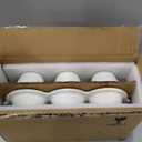 Hiceeden 2 Pack 6-Cup Ceramic Muffin Pan, Nonstick Cupcake Baking Pans with Handle, Ceramic Muffin Tin with Embossed Pattern for Muffin, Cupcake, White