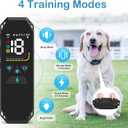 Dog Training Collar with Remote Control, 2500FT Coverage Range and 4 Training Modes, IP67 Waterproof Rechargeable E Collar for Dogs Training for All Breed