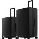 LEVEL8 Elegance Matte Luggage Set, 20 Inch Carry-on Luggage, 28 Large Suitcase Lightweight Hardside Suitcases with Wheels,Tsa Lock,2-Piece Set(20/28), Black